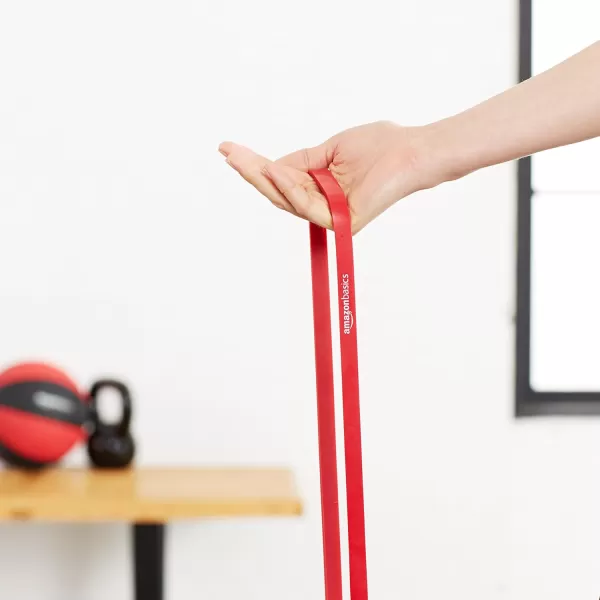 Amazon Basics Resistance and Pull Up BandRed