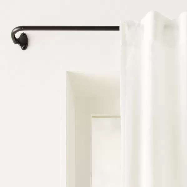 Amazon Basics Room Darkening Blackout Curtain Rod  48 to 88 Dark Bronze EspressoBlack