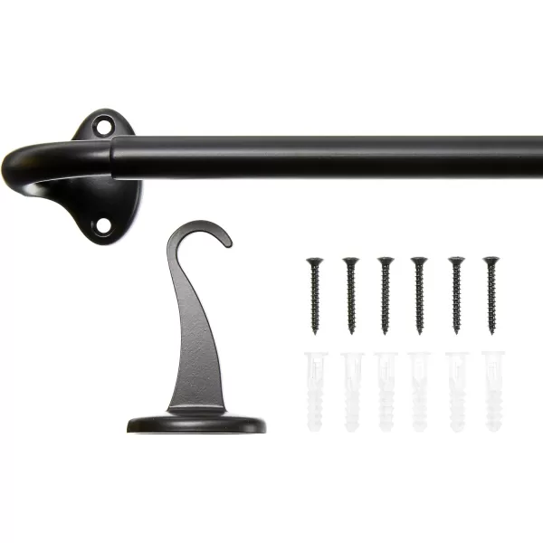 Amazon Basics Room Darkening Blackout Curtain Rod  48 to 88 Dark Bronze EspressoBlack