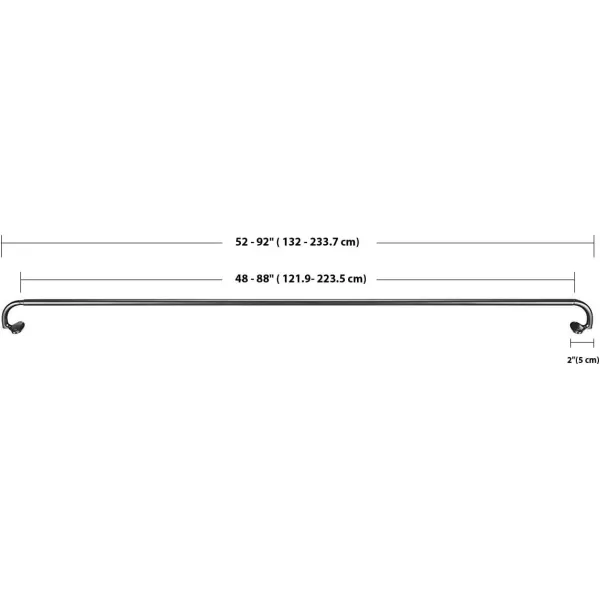 Amazon Basics Room Darkening Blackout Curtain Rod  48 to 88 Dark Bronze EspressoBlack