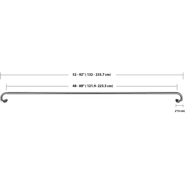 Amazon Basics Room Darkening Blackout Curtain Rod  48 to 88 Dark Bronze EspressoBronze