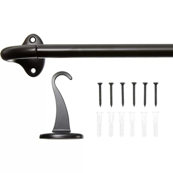 Amazon Basics Room Darkening Blackout Curtain Rod  48 to 88 Dark Bronze EspressoBronze