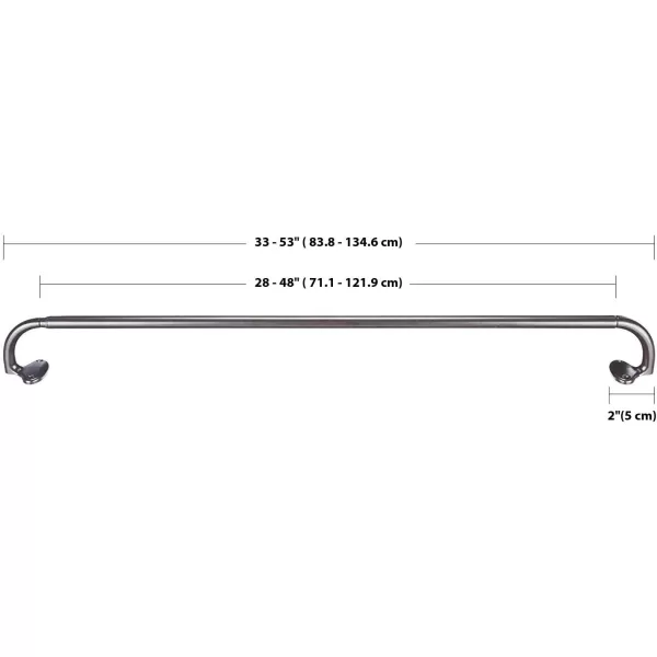Amazon Basics Room Darkening Blackout Curtain Rod  48 to 88 Dark Bronze EspressoBronze