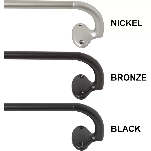 Amazon Basics Room Darkening Blackout Curtain Rod  48 to 88 Dark Bronze EspressoBronze