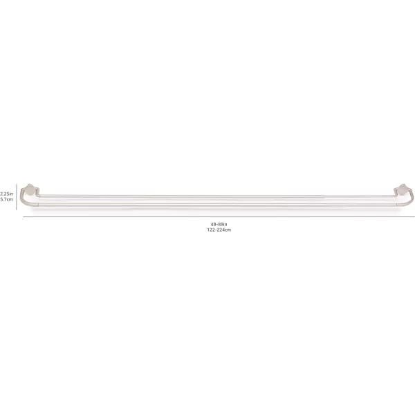 Amazon Basics Room Darkening Blackout Curtain Rod  48 to 88 Dark Bronze EspressoNickel
