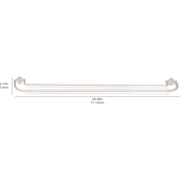 Amazon Basics Room Darkening Blackout Curtain Rod  48 to 88 Dark Bronze EspressoNickel