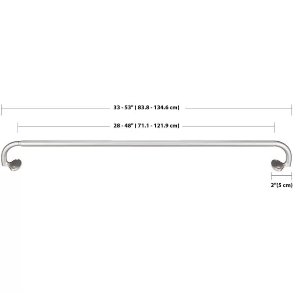 Amazon Basics Room Darkening Blackout Curtain Rod  48 to 88 Dark Bronze EspressoNickel