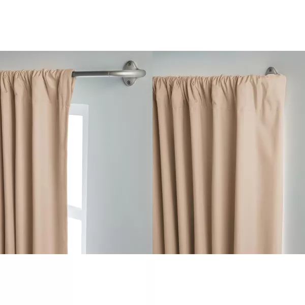 Amazon Basics Room Darkening Blackout Curtain Rod  48 to 88 Dark Bronze EspressoNickel