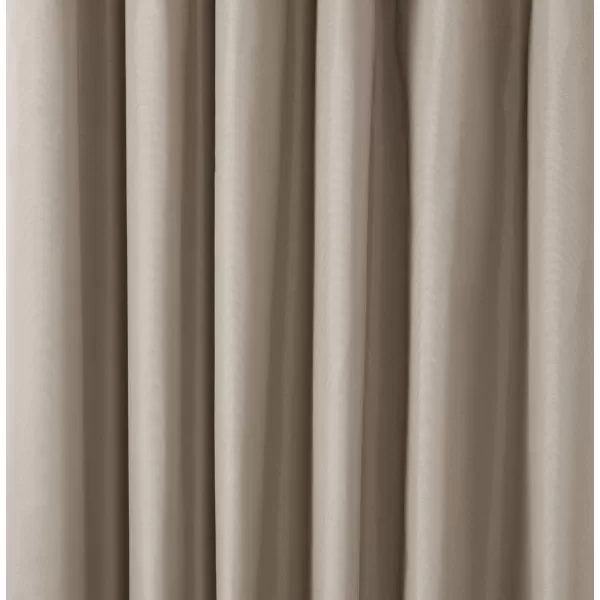 Amazon Basics Room Darkening Blackout Window Curtain with Grommets 52 x 84 Inches White  Set of 2Beige