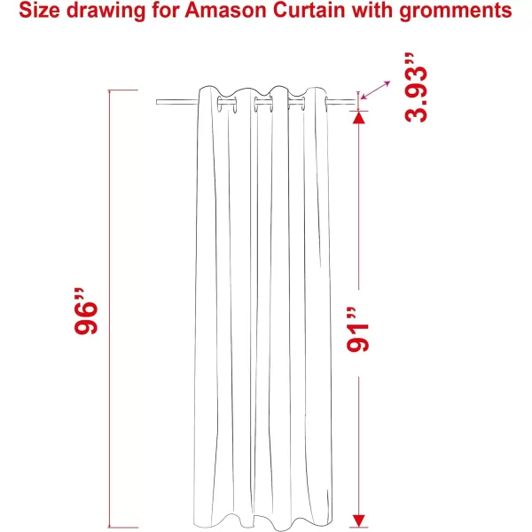 Amazon Basics Room Darkening Blackout Window Curtain with Grommets 52 x 84 Inches White  Set of 2Beige