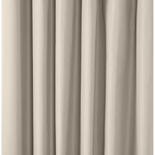 Amazon Basics Room Darkening Blackout Window Curtain with Grommets 52 x 84 Inches White  Set of 2Beige