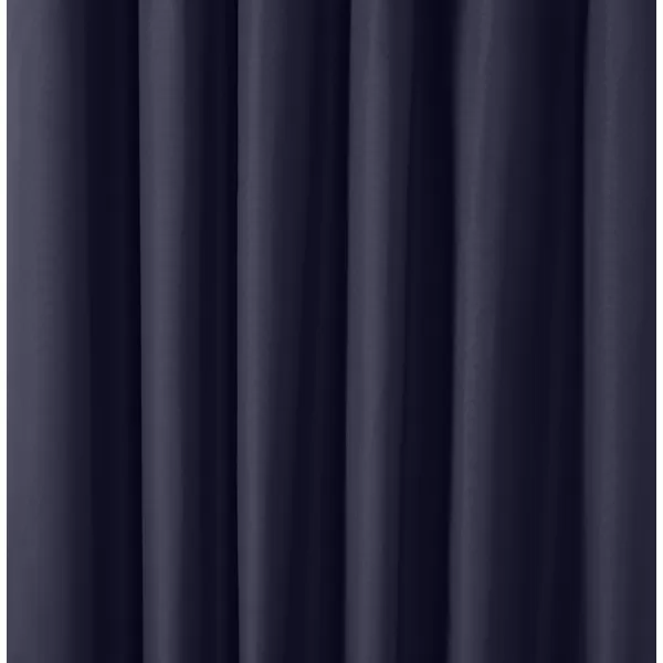 Amazon Basics Room Darkening Blackout Window Curtain with Grommets 52 x 84 Inches White  Set of 2Black