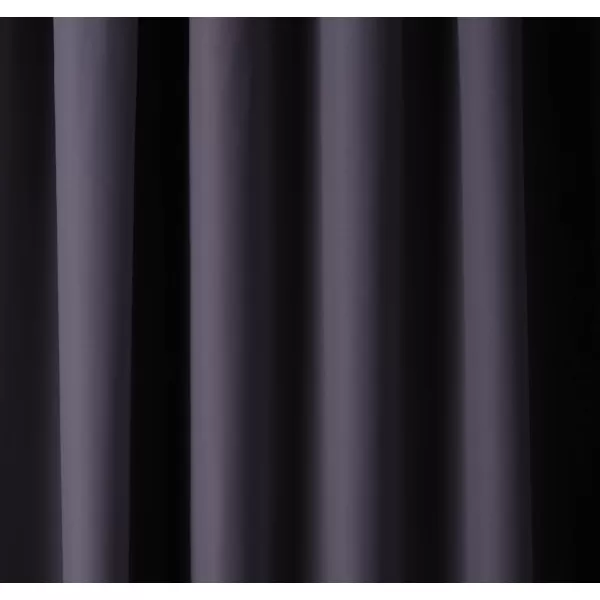 Amazon Basics Room Darkening Blackout Window Curtain with Grommets 52 x 84 Inches White  Set of 2Black
