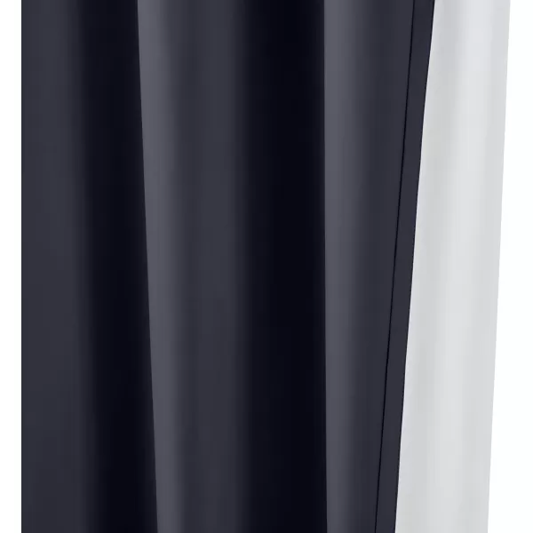Amazon Basics Room Darkening Blackout Window Curtain with Grommets 52 x 84 Inches White  Set of 2Black