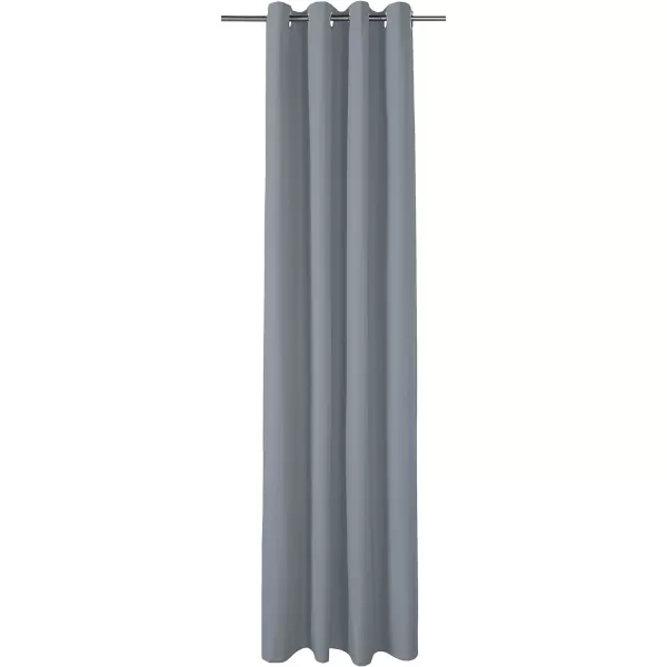 Amazon Basics Room Darkening Blackout Window Curtain with Grommets 52 x 84 Inches White  Set of 2Dark Gray