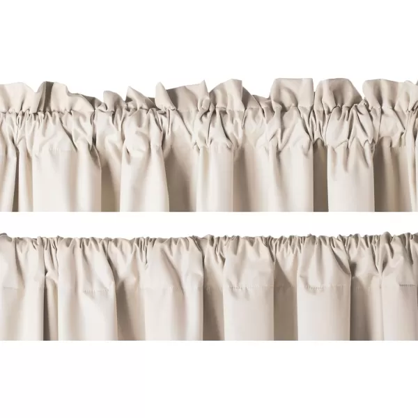 Amazon Basics Room Darkening Blackout Window Curtain with Grommets 52 x 84 Inches White  Set of 2Grey Beige