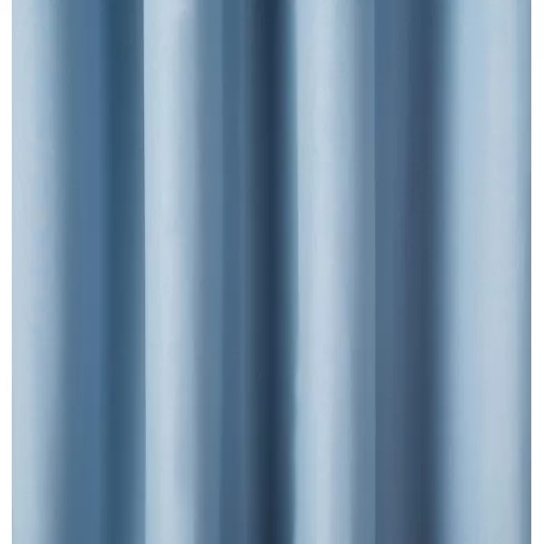 Amazon Basics Room Darkening Blackout Window Curtain with Grommets 52 x 84 Inches White  Set of 2Light Blue