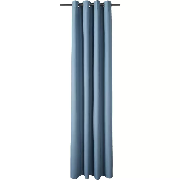 Amazon Basics Room Darkening Blackout Window Curtain with Grommets 52 x 84 Inches White  Set of 2Light Blue
