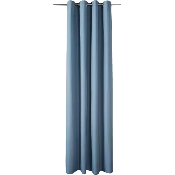 Amazon Basics Room Darkening Blackout Window Curtain with Grommets 52 x 84 Inches White  Set of 2Light Blue