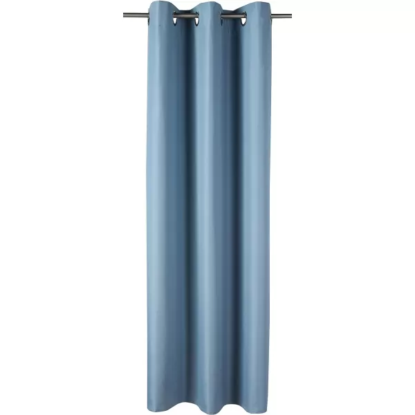 Amazon Basics Room Darkening Blackout Window Curtain with Grommets 52 x 84 Inches White  Set of 2Light Blue