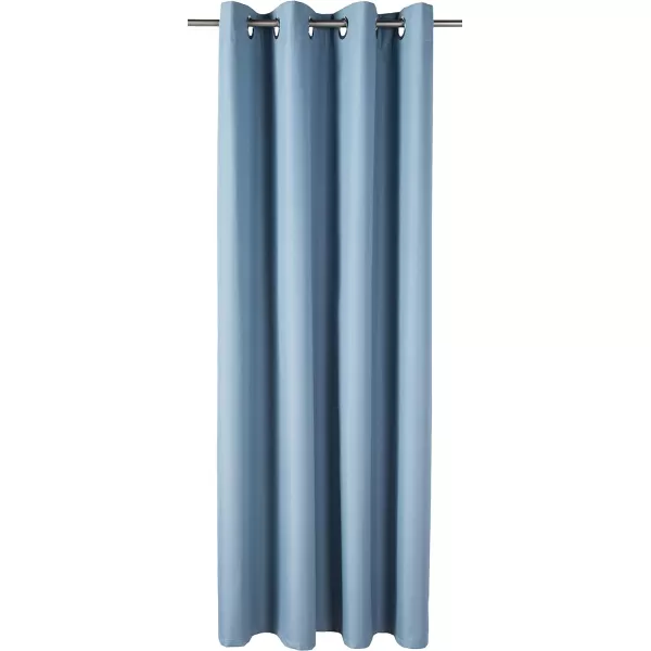 Amazon Basics Room Darkening Blackout Window Curtain with Grommets 52 x 84 Inches White  Set of 2Light Blue
