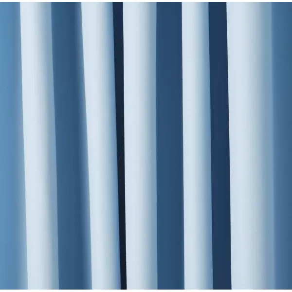 Amazon Basics Room Darkening Blackout Window Curtain with Grommets 52 x 84 Inches White  Set of 2Light Blue