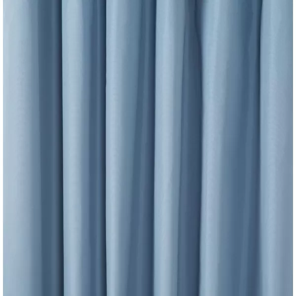 Amazon Basics Room Darkening Blackout Window Curtain with Grommets 52 x 84 Inches White  Set of 2Light Blue