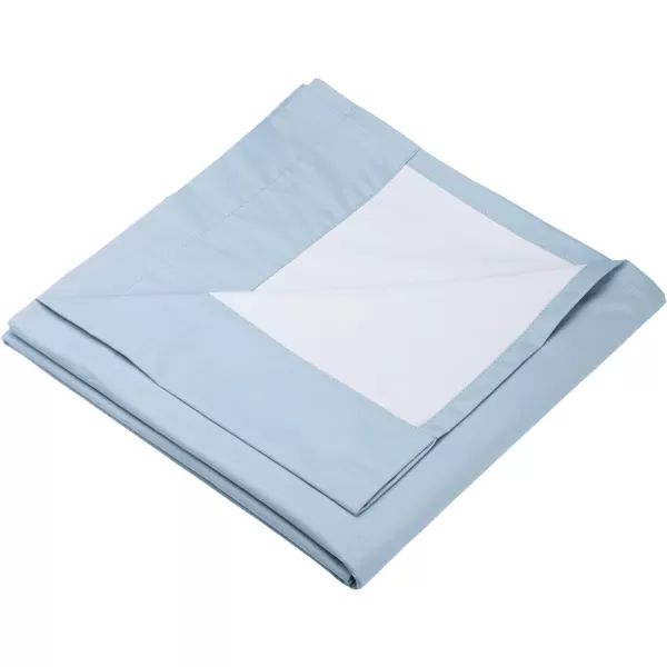 Amazon Basics Room Darkening Blackout Window Curtain with Grommets 52 x 84 Inches White  Set of 2Light Blue