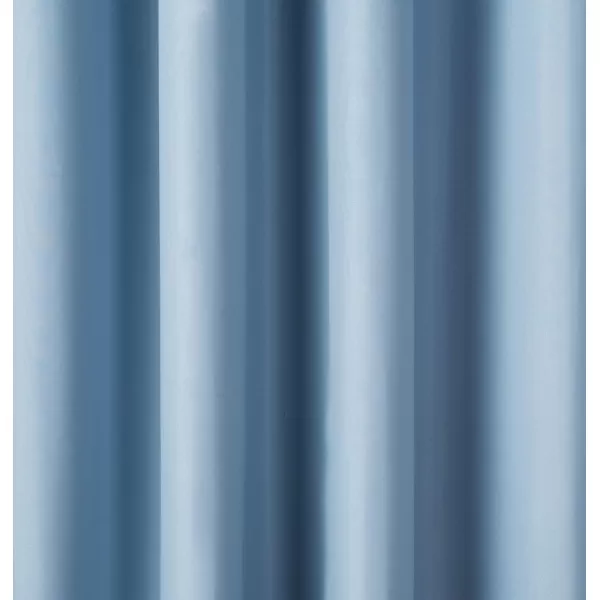 Amazon Basics Room Darkening Blackout Window Curtain with Grommets 52 x 84 Inches White  Set of 2Light Blue