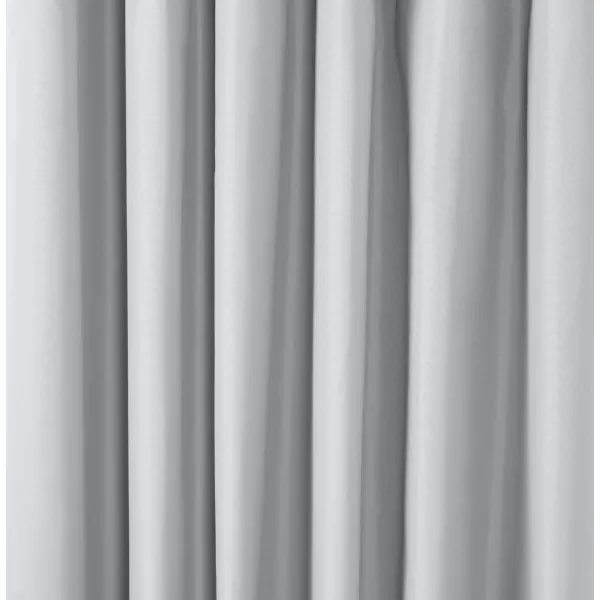 Amazon Basics Room Darkening Blackout Window Curtain with Grommets 52 x 84 Inches White  Set of 2Light Gray