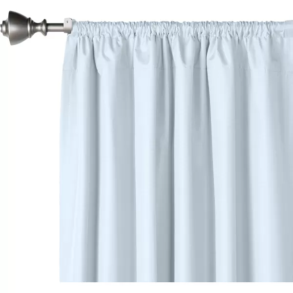 Amazon Basics Room Darkening Blackout Window Curtain with Grommets 52 x 84 Inches White  Set of 2Light Gray