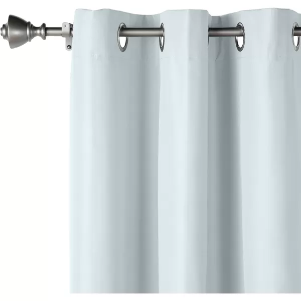 Amazon Basics Room Darkening Blackout Window Curtain with Grommets 52 x 84 Inches White  Set of 2Light Gray