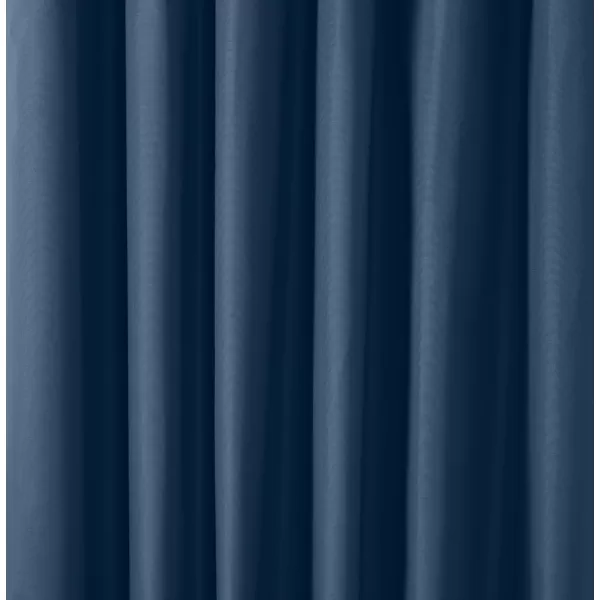 Amazon Basics Room Darkening Blackout Window Curtain with Grommets 52 x 84 Inches White  Set of 2Navy