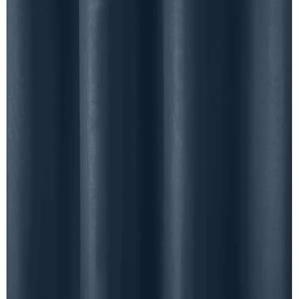 Amazon Basics Room Darkening Blackout Window Curtain with Grommets 52 x 84 Inches White  Set of 2Navy