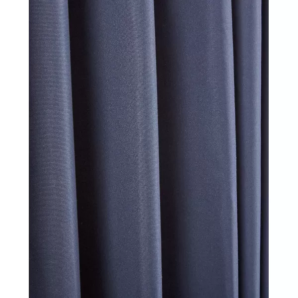 Amazon Basics Room Darkening Blackout Window Curtain with Grommets 52 x 84 Inches White  Set of 2Navy