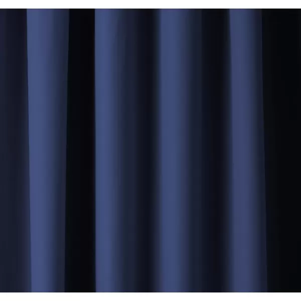 Amazon Basics Room Darkening Blackout Window Curtain with Grommets 52 x 84 Inches White  Set of 2Navy