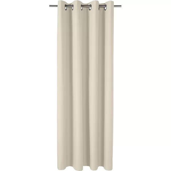 Amazon Basics Room Darkening Blackout Window Curtain with Grommets 52 x 84 Inches White  Set of 2Taupe