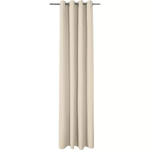 Amazon Basics Room Darkening Blackout Window Curtain with Grommets 52 x 84 Inches White  Set of 2Taupe