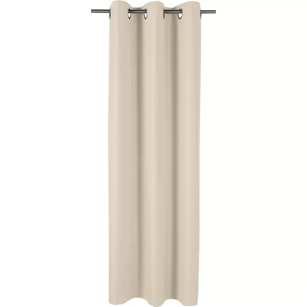 Amazon Basics Room Darkening Blackout Window Curtain with Grommets 52 x 84 Inches White  Set of 2Taupe