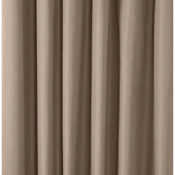 Amazon Basics Room Darkening Blackout Window Curtain with Grommets 52 x 84 Inches White  Set of 2Taupe