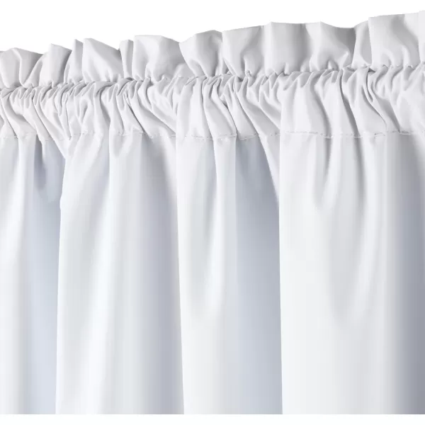 Amazon Basics Room Darkening Blackout Window Curtain with Grommets 52 x 84 Inches White  Set of 2White