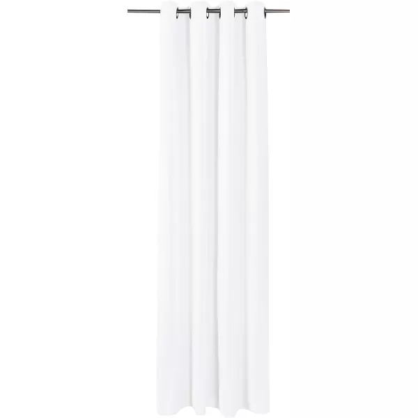 Amazon Basics Room Darkening Blackout Window Curtain with Grommets 52 x 84 Inches White  Set of 2White