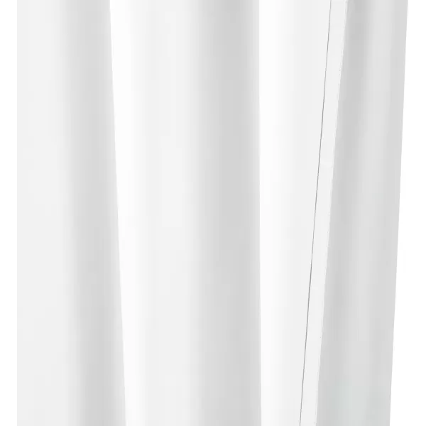 Amazon Basics Room Darkening Blackout Window Curtain with Grommets 52 x 84 Inches White  Set of 2White