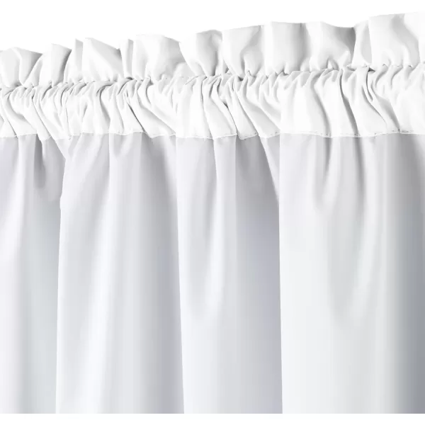 Amazon Basics Room Darkening Blackout Window Curtain with Grommets 52 x 84 Inches White  Set of 2White