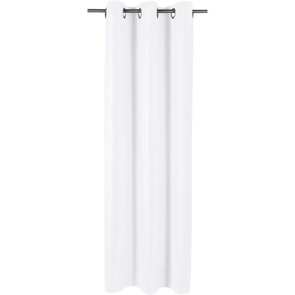 Amazon Basics Room Darkening Blackout Window Curtain with Grommets 52 x 84 Inches White  Set of 2White