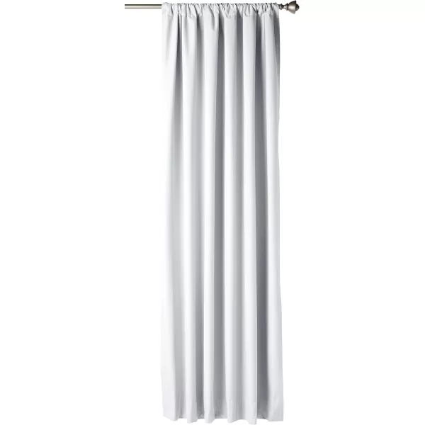 Amazon Basics Room Darkening Blackout Window Curtain with Grommets 52 x 84 Inches White  Set of 2White