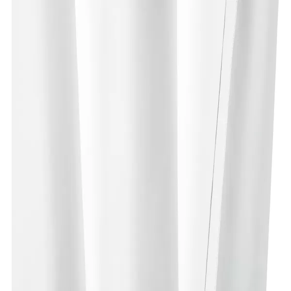 Amazon Basics Room Darkening Blackout Window Curtain with Grommets 52 x 84 Inches White  Set of 2White
