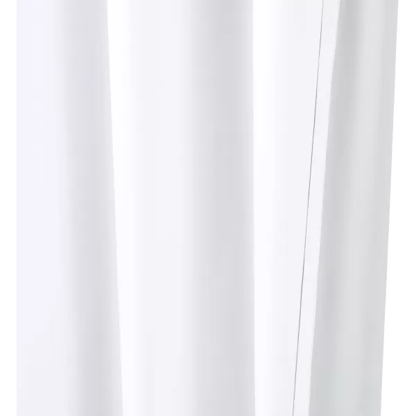 Amazon Basics Room Darkening Blackout Window Curtain with Grommets 52 x 84 Inches White  Set of 2White