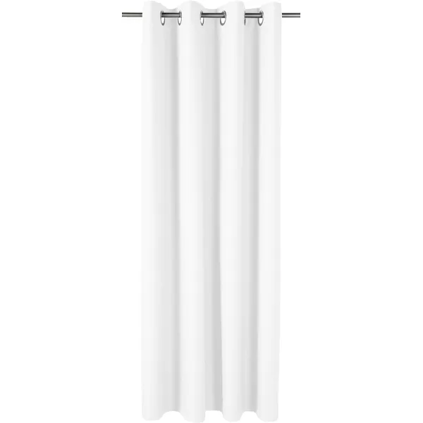 Amazon Basics Room Darkening Blackout Window Curtain with Grommets 52 x 84 Inches White  Set of 2White