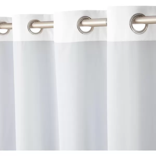 Amazon Basics Room Darkening Blackout Window Curtain with Grommets 52 x 84 Inches White  Set of 2White